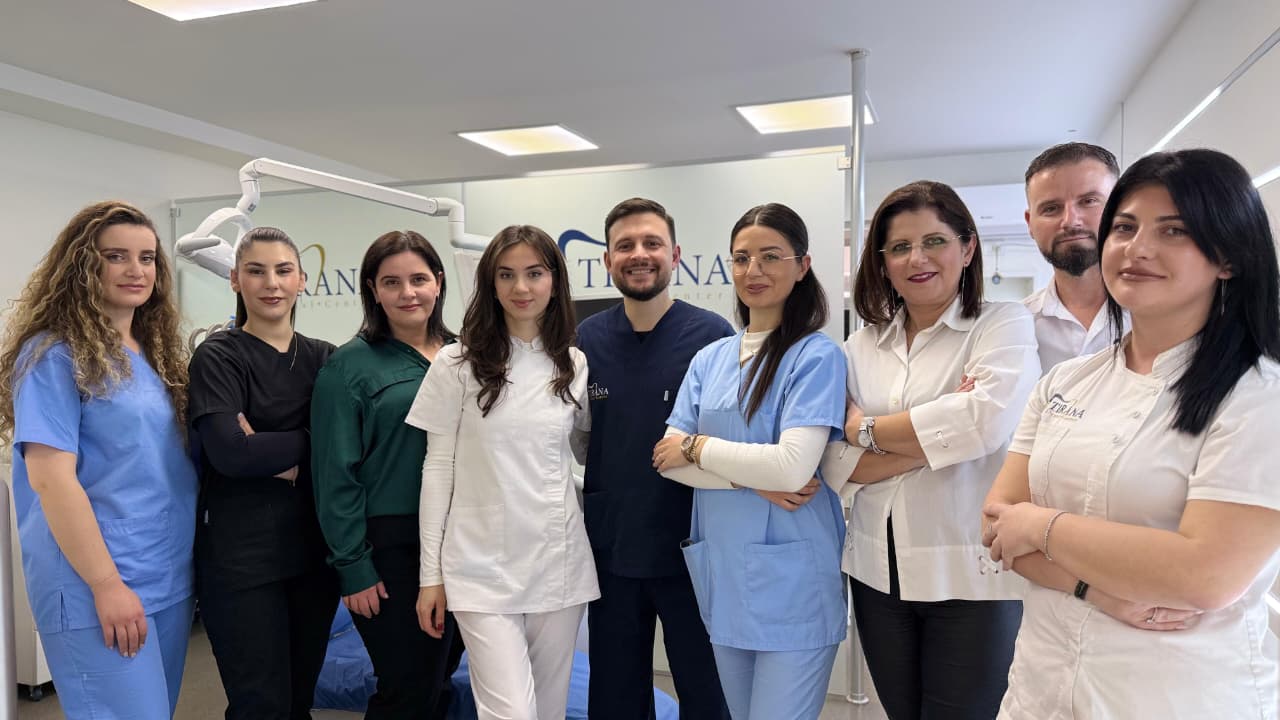The Tirana Dental Center clinical team in Albania